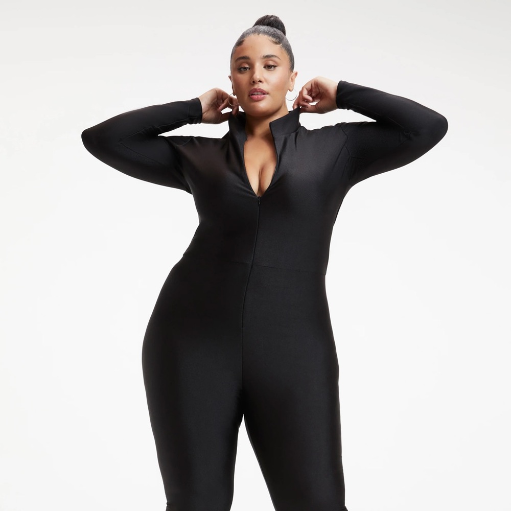 Black full body catsuit